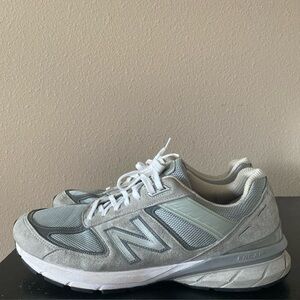 New Balance 990 v5 Men's Size 14D Gray Suede Low Top Athletic Shoes M990GL5